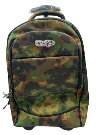 Cartable a Roulette 2 Poche Tissu Imperméable avec Roues Silencieuses