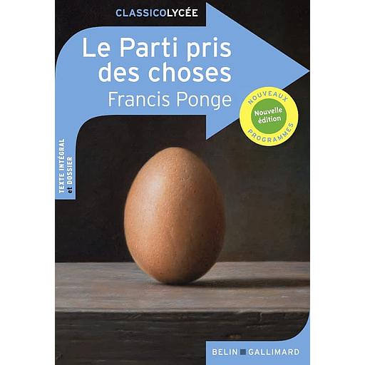 Le parti pris des choses