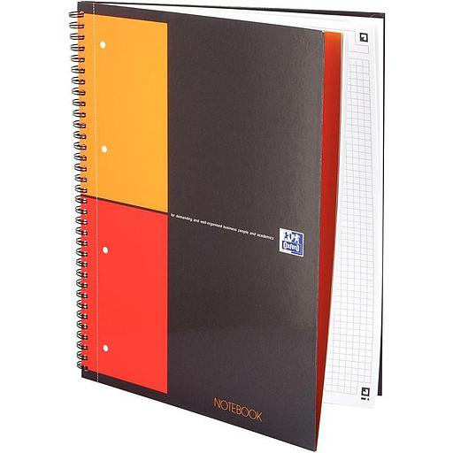 Cahier Polypro à Spirales 240 x 320 Oxford 160 Pages Petits Carreaux