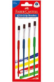 Set de 4 Pinceau TRI-GRIP Plats