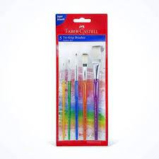 Set de 5 Pinceau TRI-GRIP 3 Ronds + 2 Plats