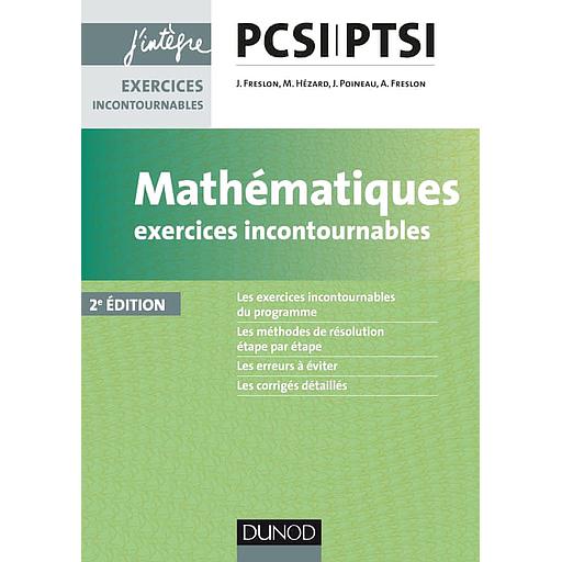 CAMPUS MATHS EXERCICES INCONTOURNABLES PCSI-PTSI