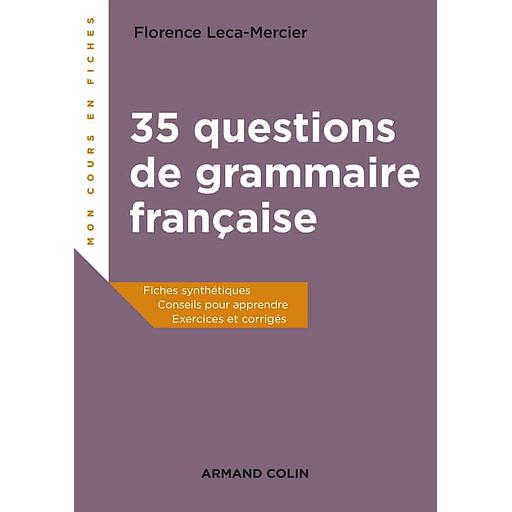 Campus 35 questions de grammaire française