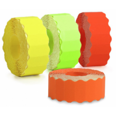 Rouleaux d'étiquettes Fluo