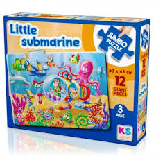 JUMBO PUZZEL - Little submarine 12 pcs