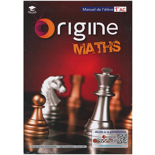 Origine MATHS 1ére AC