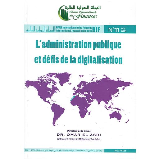 L'administration publique et défis de la digitalisation n°11 - الإدارة العمومية وتحديات الرقمنة العدد 11