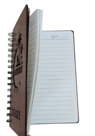 Note Book Spiral En Bois