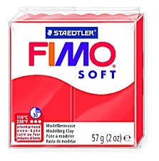Pâte à Modeler Fimo Soft 57G Rouge