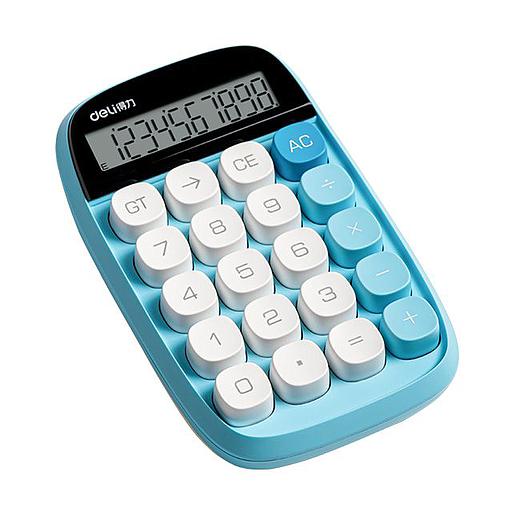 Calculatrice de Bureau Deli TE35 Bleu Clair