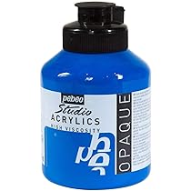 Peinture Acryliques Pot de 500 ml Bleu