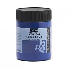 Peinture Acryliques Pot de 500 ml Bleu Phtal