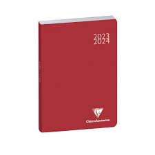 Agenda scolaire journalier 2024/2025 Exacompta - Rouge - 10 x 15 cm - Forum Work &amp; After Classic