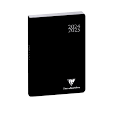 Agenda scolaire journalier 2024/2025 Exacompta - Noir - 10 x 15 cm - Forum Work & After Classic