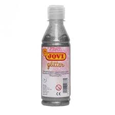 Flacon de 250ML Gouache Pailletée Argent