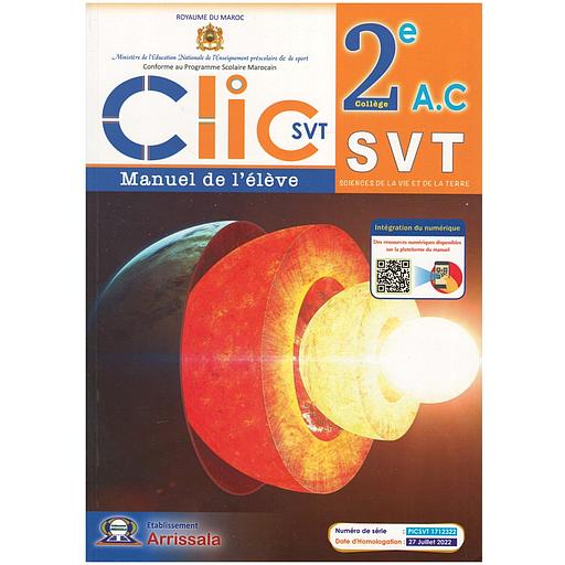 Clic SVT 2AC - Manuel de l'élève