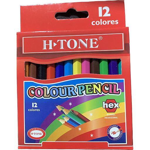 Crayon Couleur de 12 Court H-Tone