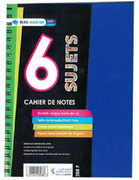 Registre avec Spiral 6 Sujet 288 Pages 5*5 80G