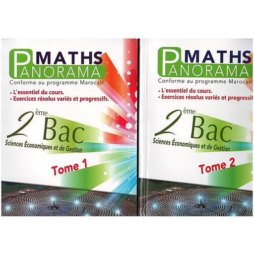 Panorama maths 2ème Bac sciences économiques et de gestion 1/2