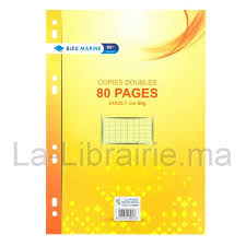 Feuilles Doubles Jaune 21*29.7 60G 96P