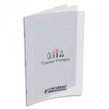 Cahier Pique Polypro 96P TP 24*32 90G Conquérant Transparent