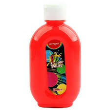 Bouteille de Peinture 300ML Orange Néon
