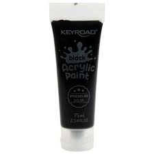Peinture Acrylique 75ML Noir