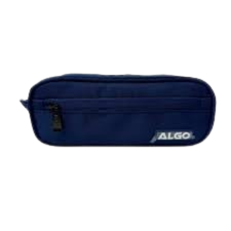 Trousse Satin Zip 'out Bleu 2 Compartiments