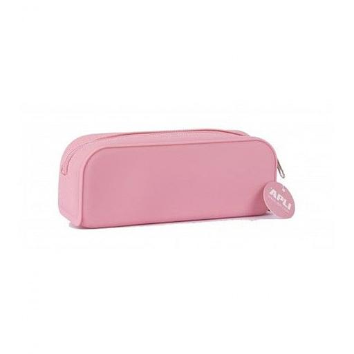 Trousse Satin Zip 'out Rose pale 2 Compartiments