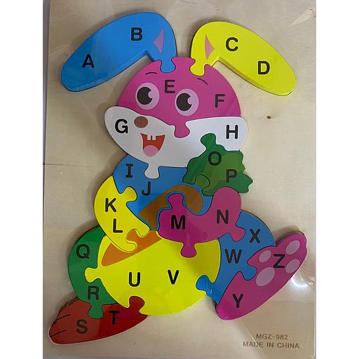 Jeux éducatif : Puzzel en bois alphabet (Le Corps)