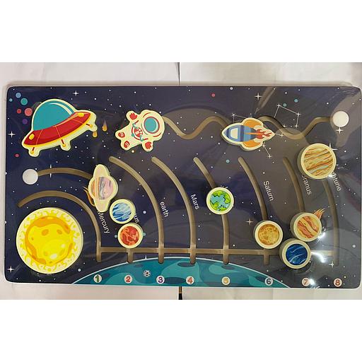 Jeux éducatif : Puzzel en bois Nombres (L'espace)