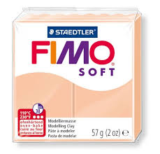 Pâte polymère Fimo Soft Rose Pale 57 G -