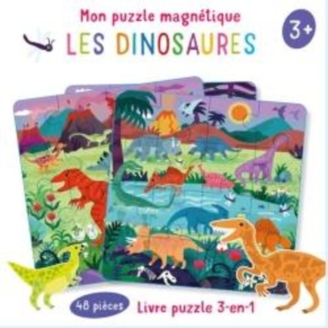 Les dinosaures - Livre puzzle 3-en-1, 48 pièces