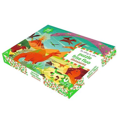 Puzzle frise fluo dinosaures - 150 pièces