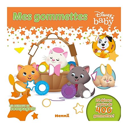 Disney Baby - Mes gommettes - Les animaux de compagnie