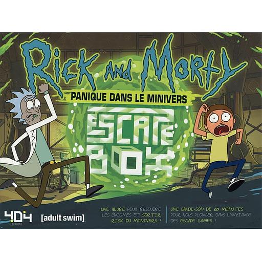 Escape box Rick et Morty - Panique dans le Minivers. Avec 40 cartes, 1 poster