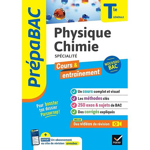 Physique-Chimie spécialité Tle générale