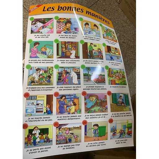 poster éducatif Les bonnes manières