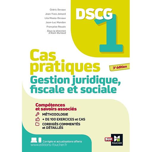 Gestion juridique, fiscale et sociale DSCG 1 Cas pratiques