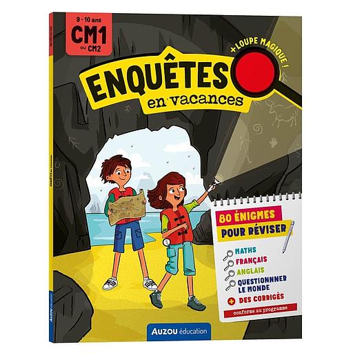 Enquêtes en vacances CM1 au CM2 - Avec une loupe magique