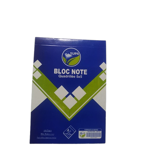 Bloc Note A5 Pique 5*5 Sans Spiral