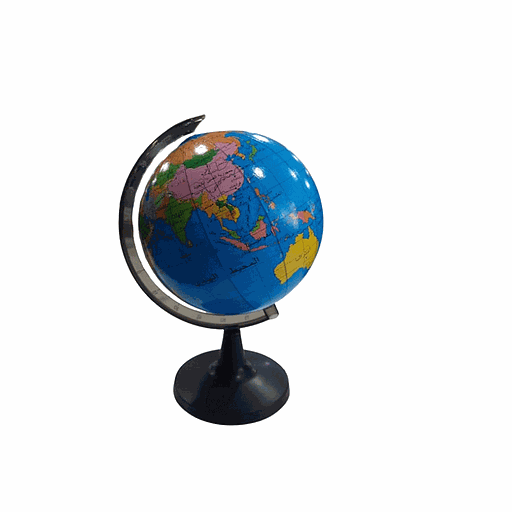Globe Terrestre 14.2CM الكرة الأرضية حجم صغير بالعربية