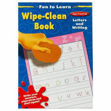 Fun to learn wipe-clean book Letters and Writing