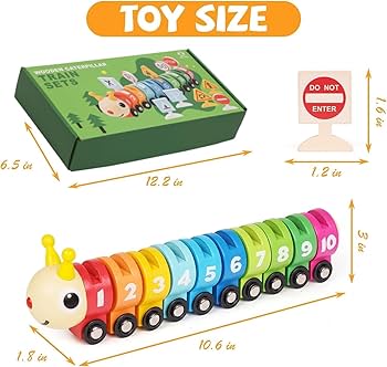 WOOD CATERPILLAR TRAIN SETS