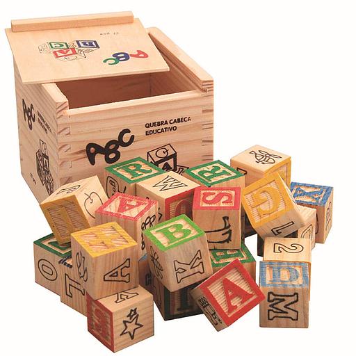 27 Pcs Wood Alphabet Blocks