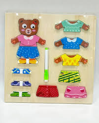 Mugozu Wooden Puzzle and Slate Bear Character