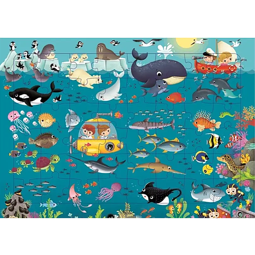 PUZZLE 48 PIECES - LES ANIMAUX DES OCEANS