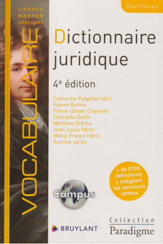 CAMPUS -Vocabulaire Dictionnaire juridique 4ED