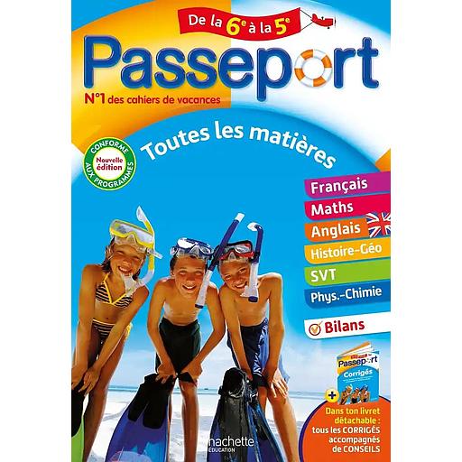 Passeport Toutes les matières de la 6e à la 5e