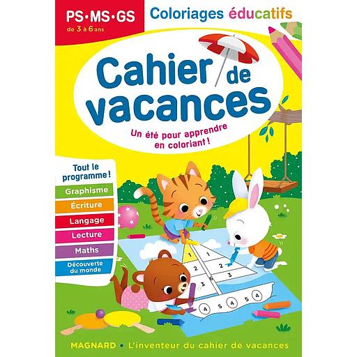 Cahier de vacances PS-MG-GS